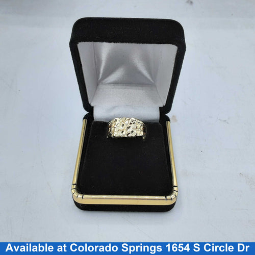 Men's Ring - Yellow Gold 10k (.417) 3.2 grams Size 10