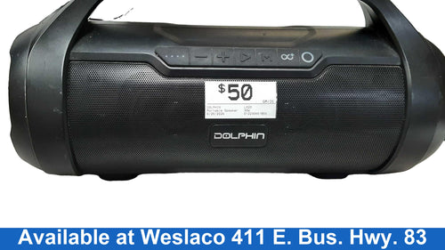 Dolphin Lx20 Black Portable Speaker