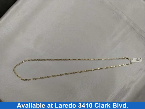 Figaro Chain - Yellow Gold 10k (.417) 8 grams 24 inch