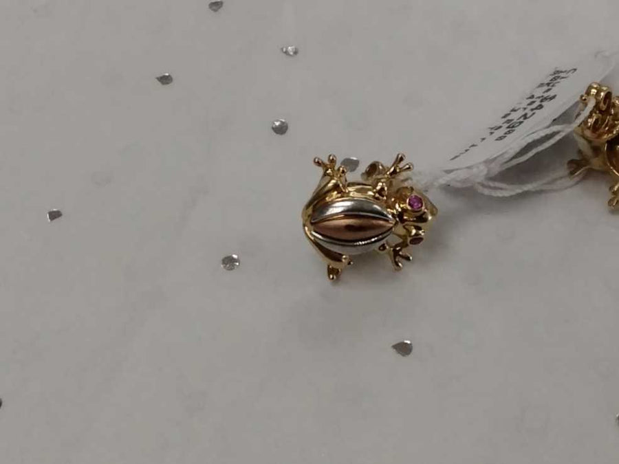 Earrings - Tricolor Gold 10k (.417) 4.3 grams