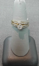 Ring - Wedding Set - Yellow Gold 10k (.417) 5.1 grams Size 8
