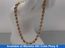 Rope Bracelet - Yellow Gold 14k (.585) 4.4 grams 8 inch