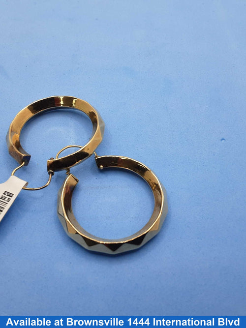 Bangle Earrings - Yellow Gold 10k (.417) 4.4 grams