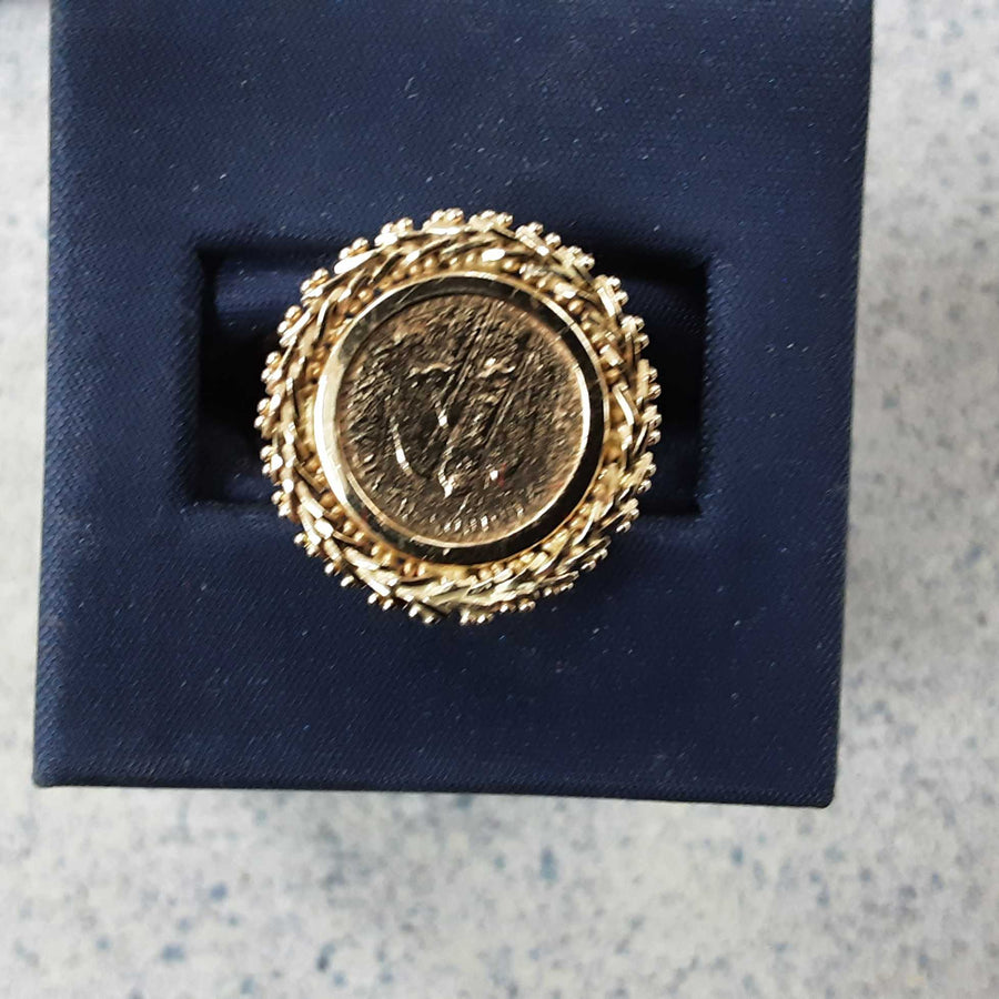 Women's Ring - Yellow Gold 14k (.585) 5.1 grams Size 6.5