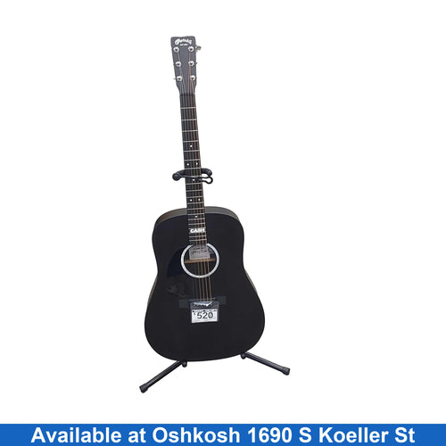 C.f. Martin & Co Dx Johnny Cash Black Acoustic / Electric Classic Guitar