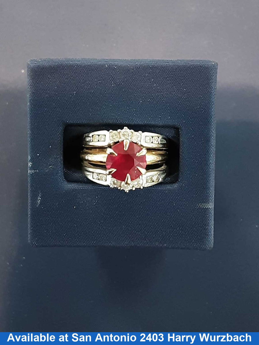 Women's Ring - White Gold 14k (.585) 8.9 grams Size 6.5