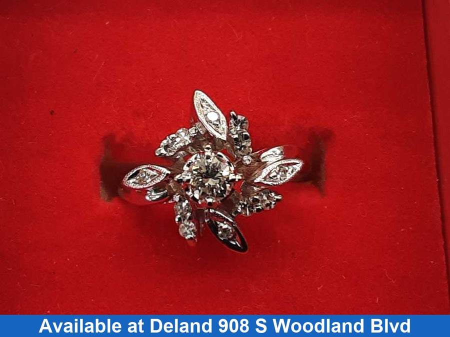Women's Ring - White Gold 14k (.585) 3.9 grams Size 5