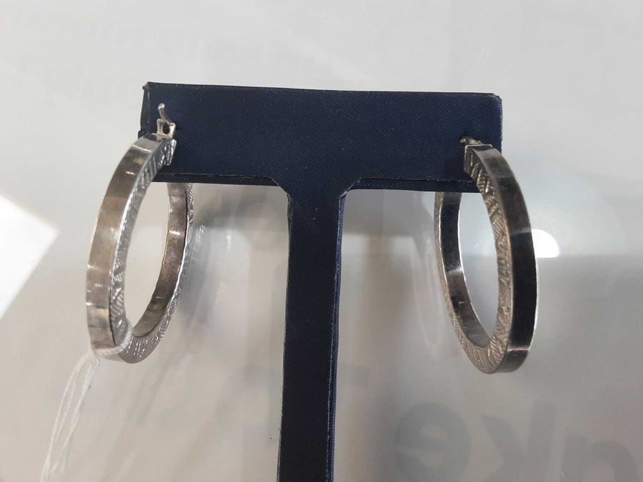 Bangle Earrings - Silver 8.7 grams
