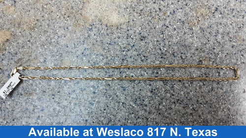 Turkish Chain - Yellow Gold 10k (.417) 11.5 grams 18 inch