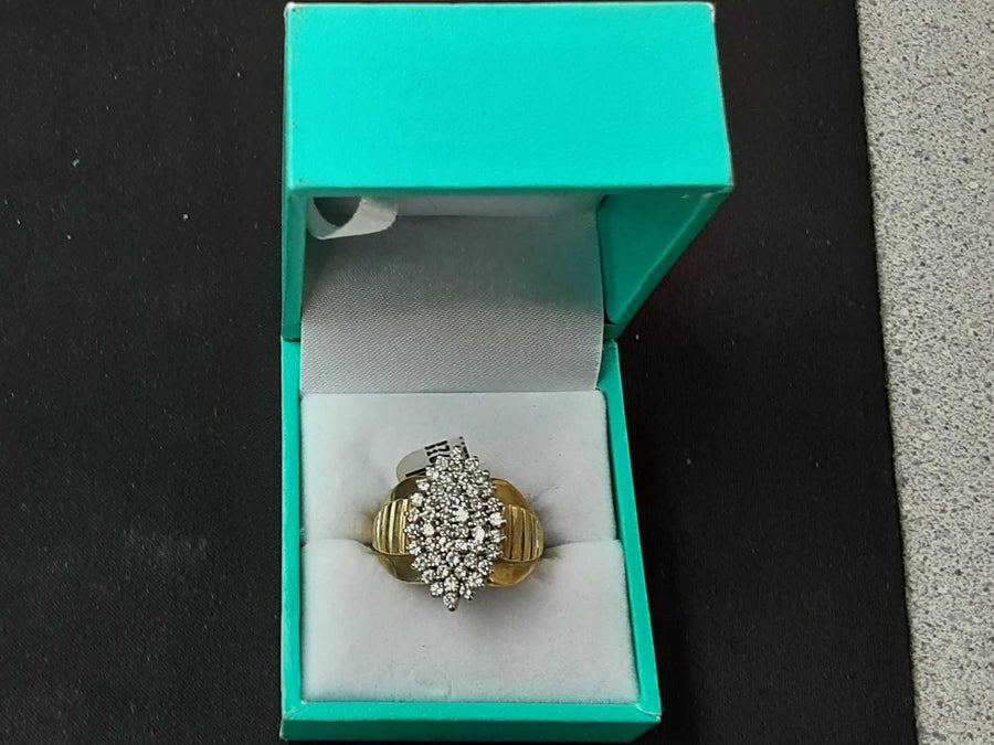 Women's Ring - Yellow Gold 10k (.417) 5.7 grams Size 20