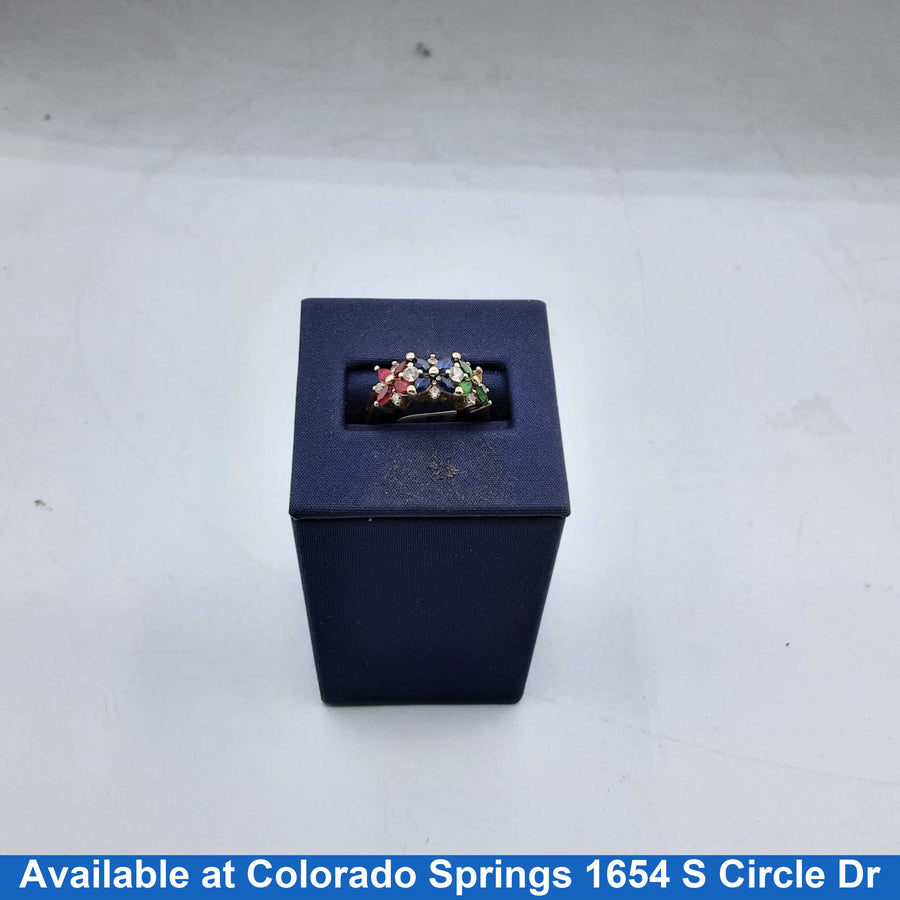 Women's Ring - Mother's - Yellow Gold 14k (.585) 3.8 grams Size 5.5