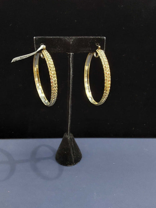 Hoop Earrings - Yellow Gold 10k (.417) 7.6 grams