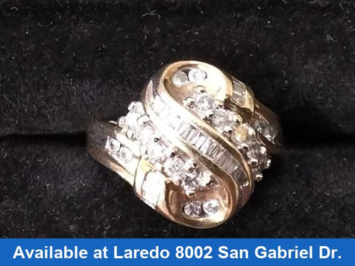 Women's Ring - Yellow Gold 10k (.417) 4.6 grams Size 7.5