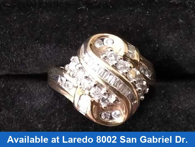 Women's Ring - Yellow Gold 10k (.417) 4.6 grams Size 7.5