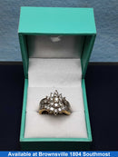 Women's Ring - Yellow Gold 10k (.417) 7.2 grams Size 7.5