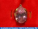 Women's Ring - Solitaire - Yellow Gold 10k (.417) 6.4 grams Size 7.5