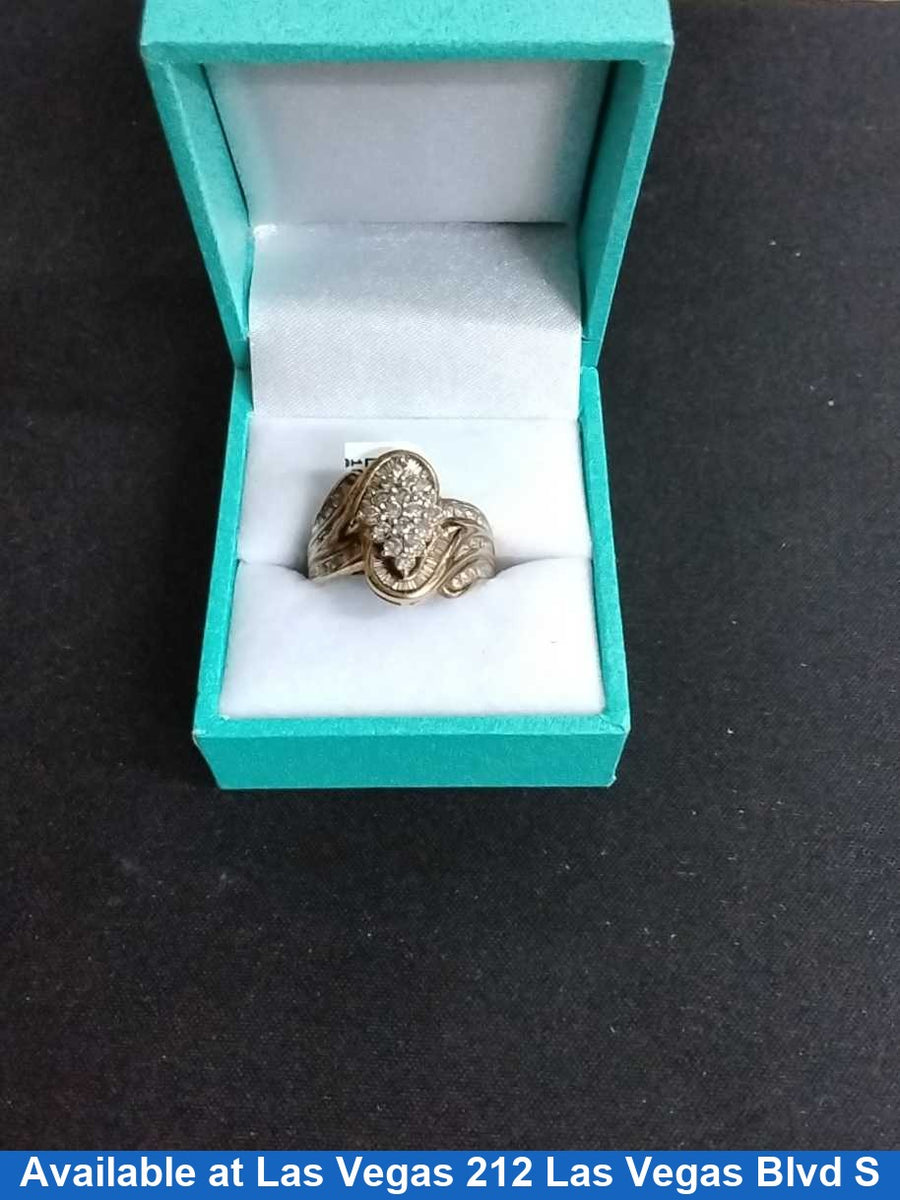 Women's Ring - Yellow Gold 10k (.417) 5.8 grams Size 7.5