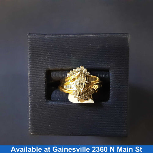Ring - Engagement Set - Yellow Gold 14k (.585) 4.8 grams Size 5