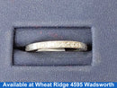 Ring - Wedding Band - Silver 2 grams Size 7