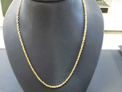 Rope Chain - Yellow Gold 14k (.585) 8.5 grams 22 inch
