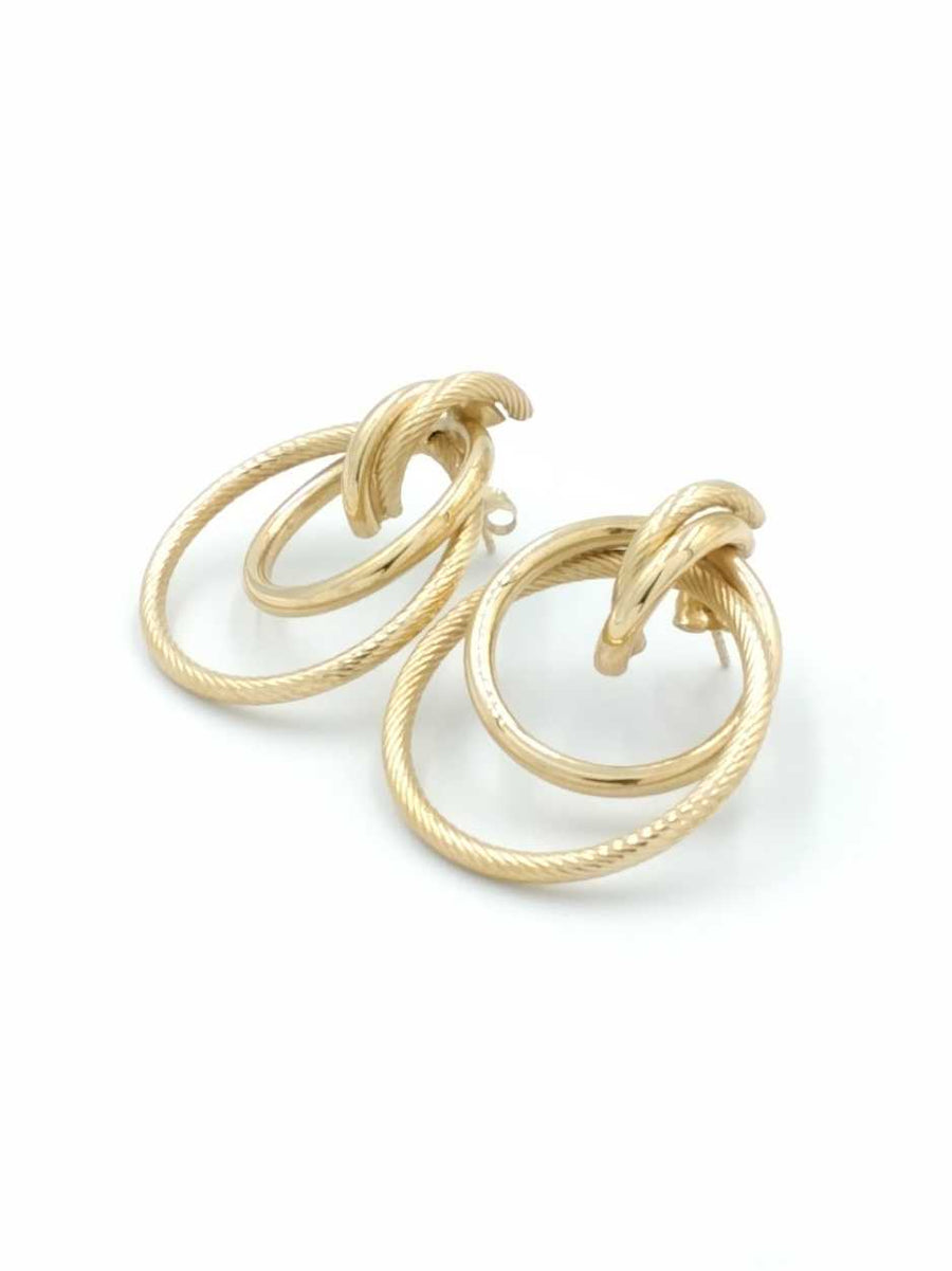 Hoop Earrings - Yellow Gold 14k (.585) 4.4 grams