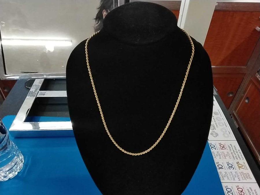 Rope Chain - Yellow Gold 14k (.585) 14.6 grams 22 inch
