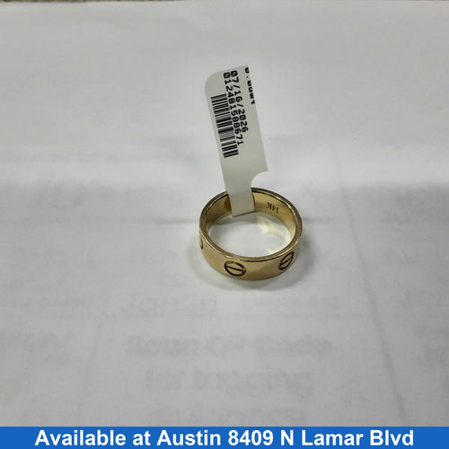 Ring - Wedding Band - Yellow Gold 14k (.585) 4.7 grams Size 7