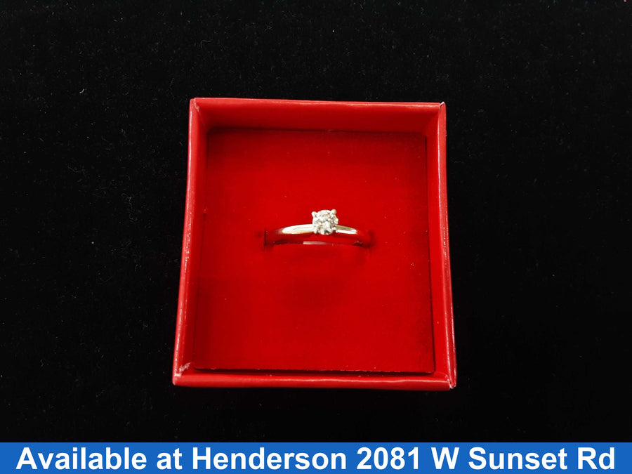 Women's Ring - Solitaire - Yellow Gold 14k (.585) 2.1 grams Size 8