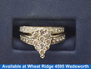 Ring - Engagement Set - Yellow Gold 10k (.417) 3.8 grams Size 7