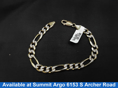 Figaro Bracelet - Yellow Gold 14k (.585) 21.3 grams 8 inch