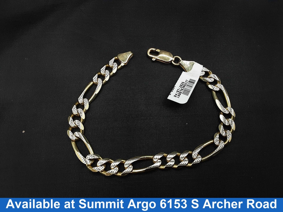 Figaro Bracelet - Yellow Gold 14k (.585) 21.3 grams 8 inch