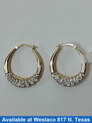 Hoop Earrings - Yellow Gold 10k (.417) 2.5 grams