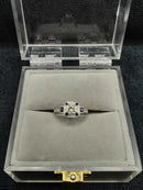 Engagement Ring With Blue Gem Stones