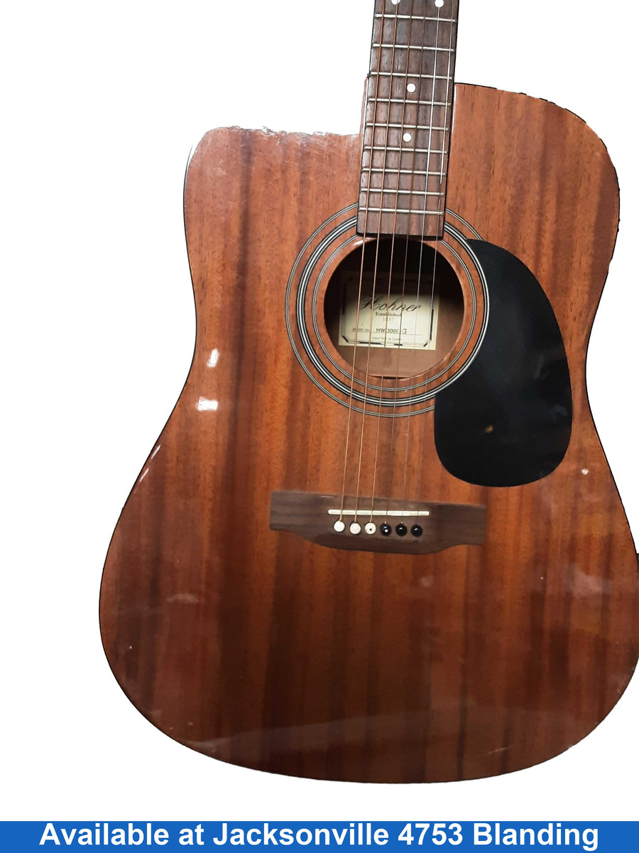 Hohner Hw 300e-g Brown Acoustic Classic Guitar
