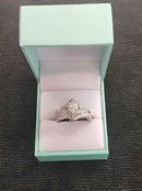Ring - Wedding Set - White Gold 14k (.585) 7.6 grams Size 9.5