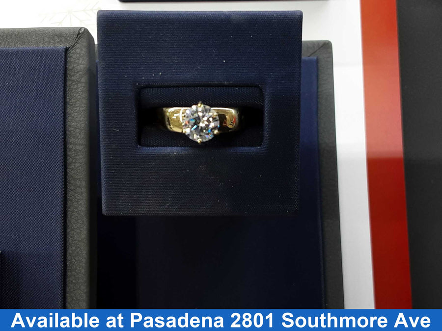 Women's Ring - Solitaire - Yellow Gold 14k (.585) 3 grams Size 8