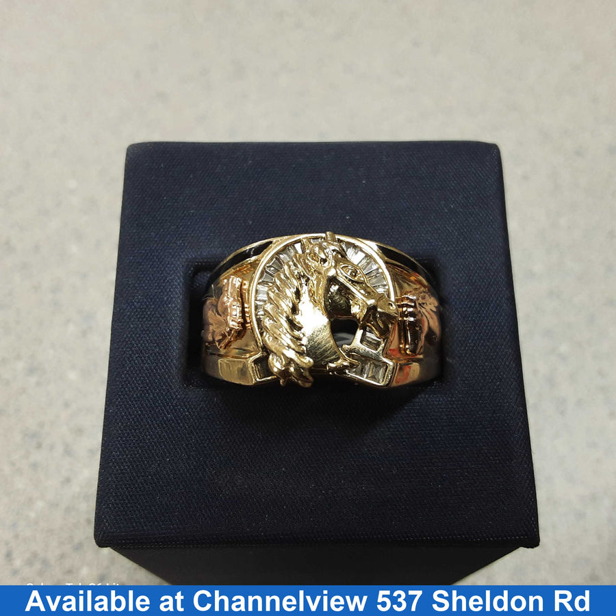 Men's Ring - Yellow Gold 14k (.585) 7 grams Size 9