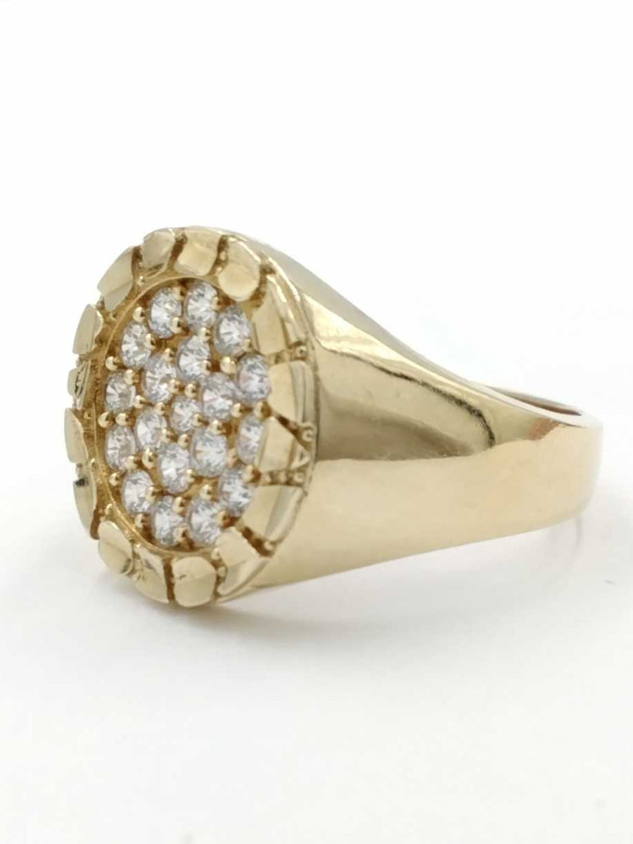 Men's Ring - Yellow Gold 10k (.417) 4.6 grams Size 10