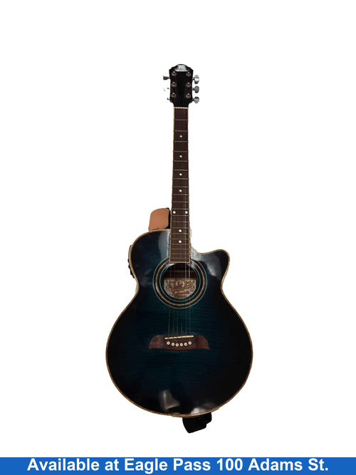 Washburn Og10cetbl Black Acoustic / Electric Classic Guitar