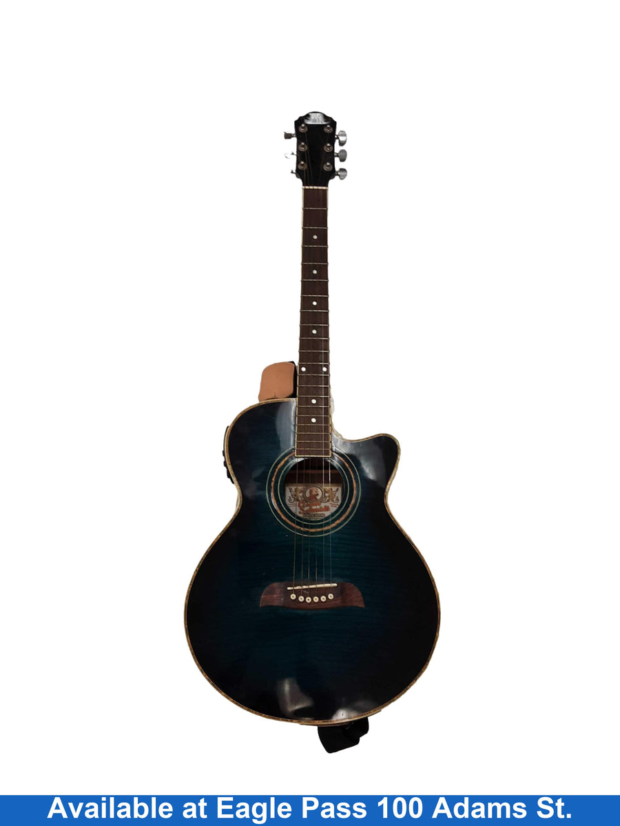 Washburn Og10cetbl Black Acoustic / Electric Classic Guitar