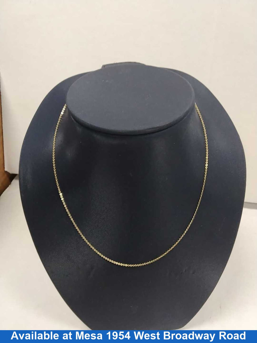 Chain - Yellow Gold 14k (.585) 1.1 grams 14 inch
