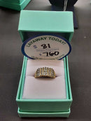 Women's Ring - Yellow Gold 14k (.585) 3.9 grams Size 7.5