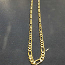 Figaro Chain - Yellow Gold 14k (.585) 14.6 grams 22 inch