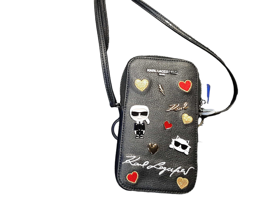 Karl Lagerfeld Cross Body Black Purse / Handbag