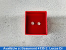 Double Stud Earrings - White Gold 14k (.585) 1.5 grams