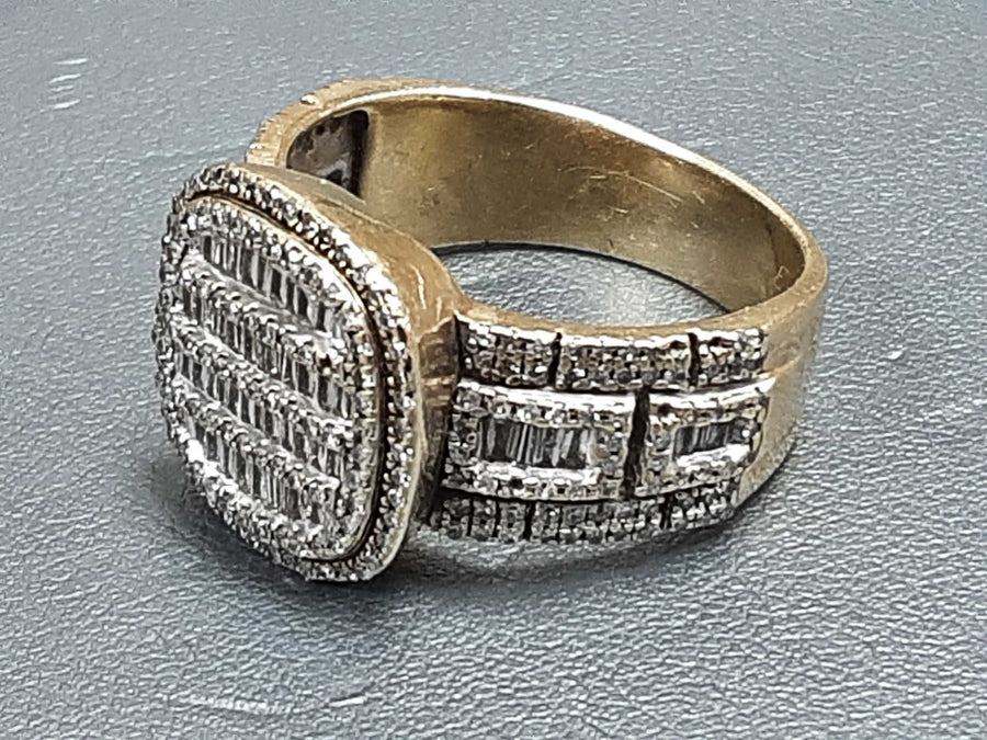 Men's Ring - Yellow Gold 10k (.417) 8.3 grams Size 10.5