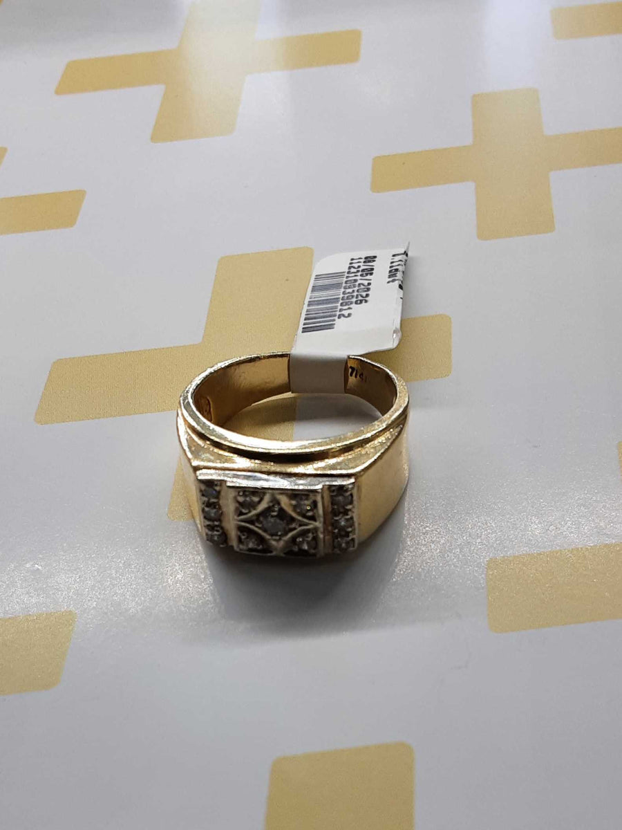 Men's Ring - Yellow Gold 14k (.585) 6.6 grams Size 7