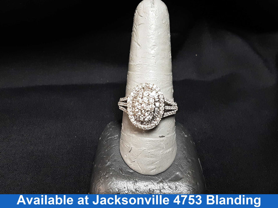 Women's Ring - White Gold 14k (.585) 5.7 grams Size 11