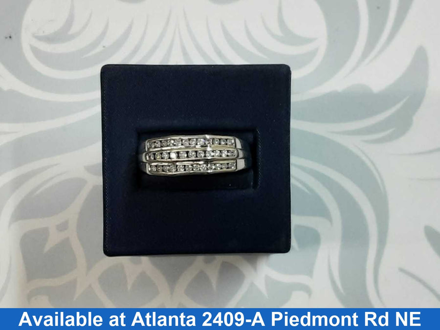 Ring - Wedding Band - White Gold 10k (.417) 5.6 grams Size 10.5