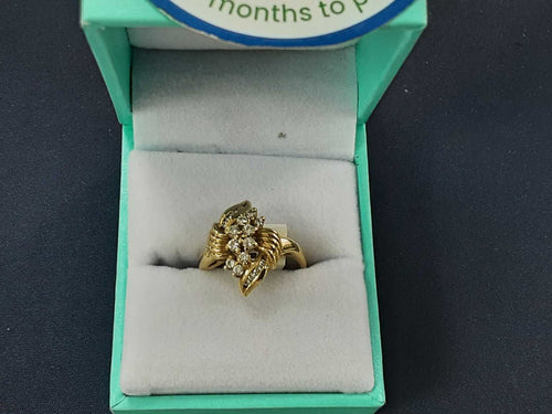 Women's Ring - Yellow Gold 14k (.585) 3.7 grams Size 6.5